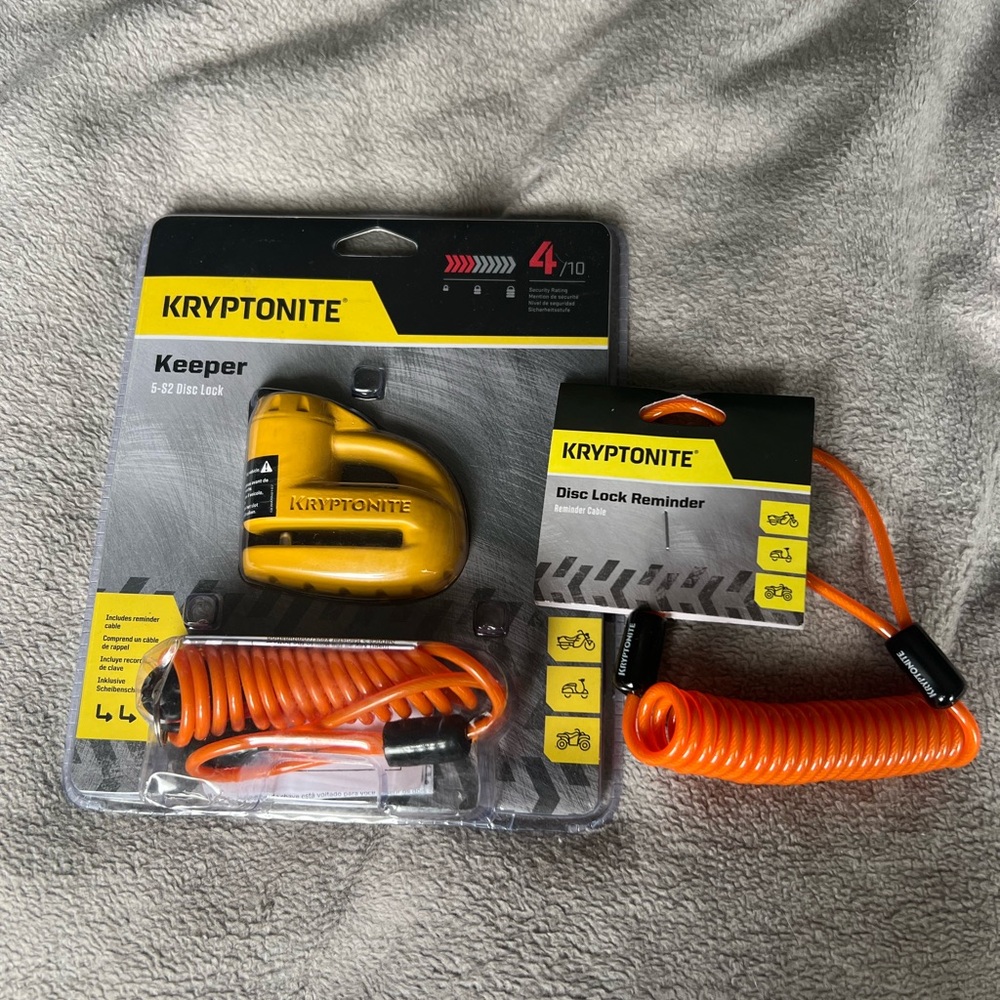Kryptonite Keeper 5-S2 Disc lock with spare cable
